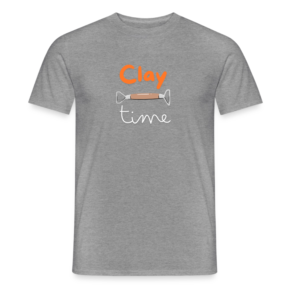 Clay Time · T-shirt — graphite heather — front