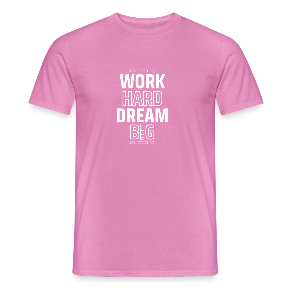 Work Hard Dream Big · T-shirt — pink — front
