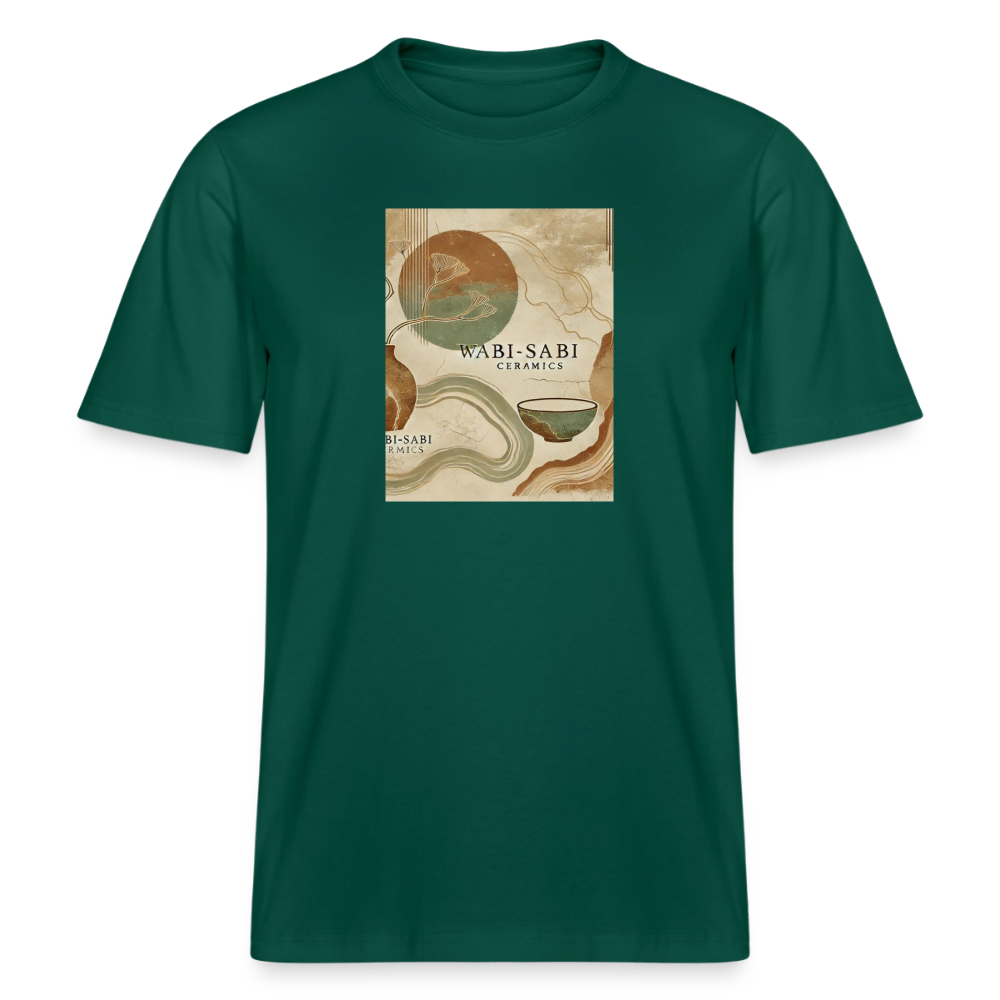 Wabi Sabi Ceramics · Organic T-shirt — forest — front