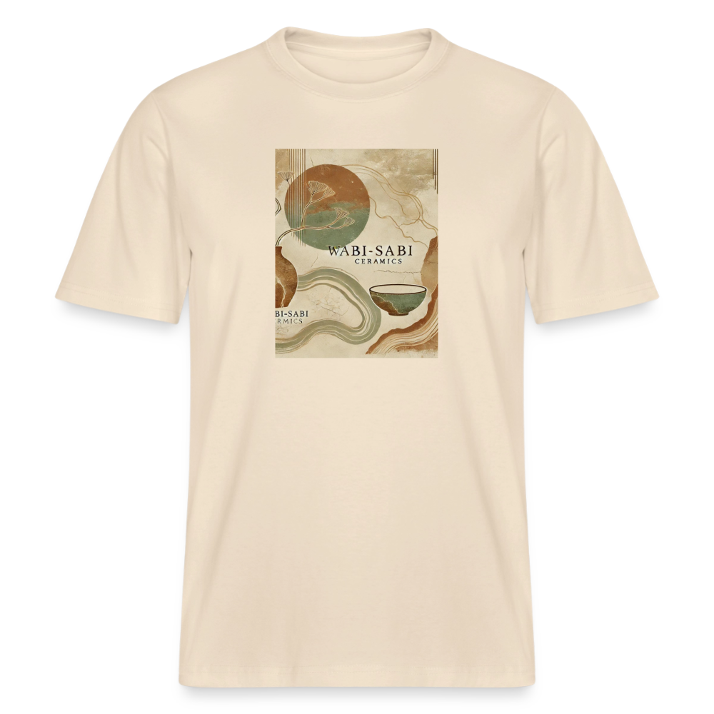 Wabi Sabi Ceramics · Organic T-shirt — soft Ecru — front