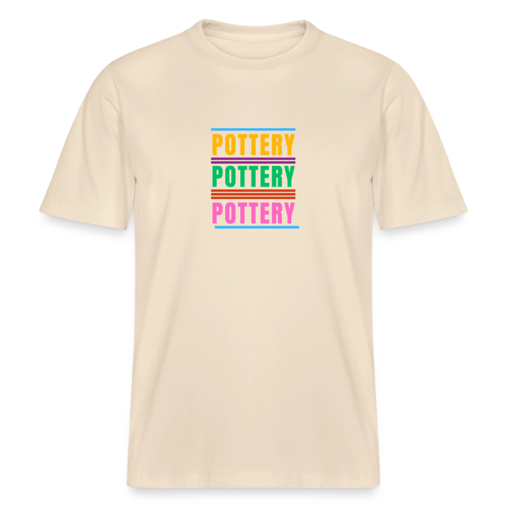 Pottery Pottery Pottery · Organic T-shirt — soft Ecru — front