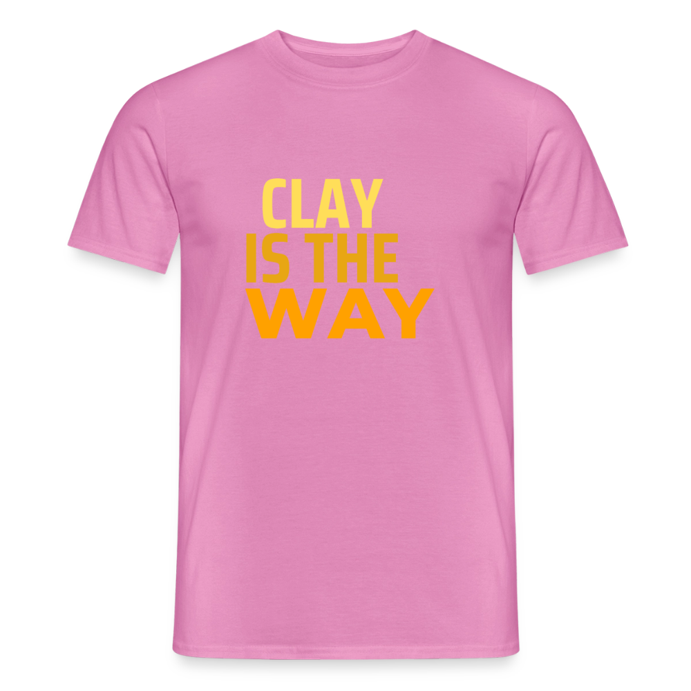 Clay Is The Way · T-shirt — pink — front