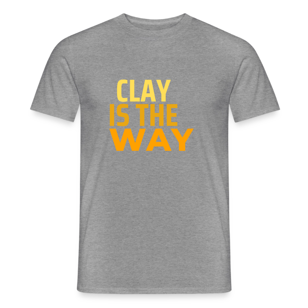 Clay Is The Way · T-shirt — graphite heather — front