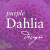 Purple Dahlia design