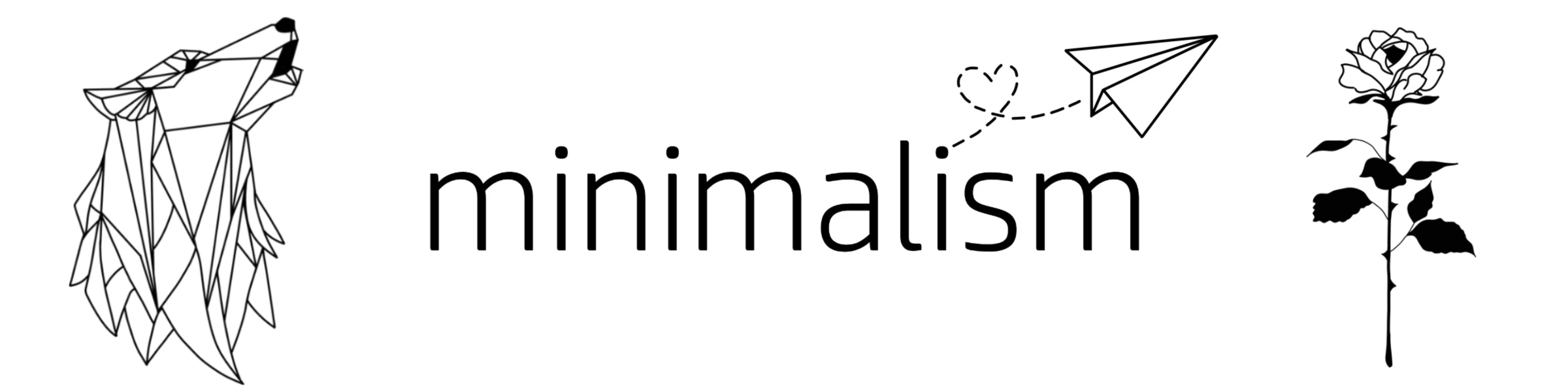 Bannière de minimalism designer