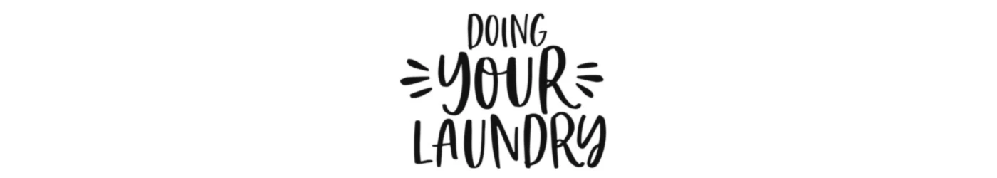 Bannière de doing your laundry