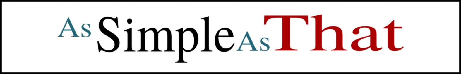 Banner image of AsSimpleAsThat