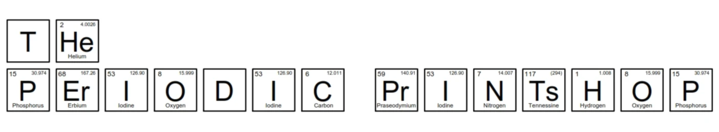 Bannerbild von The Periodic Printshop