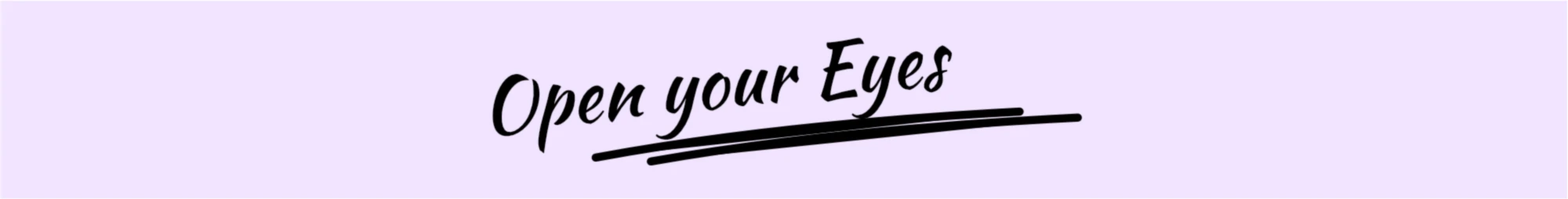 Banner image of OpenYourEyes