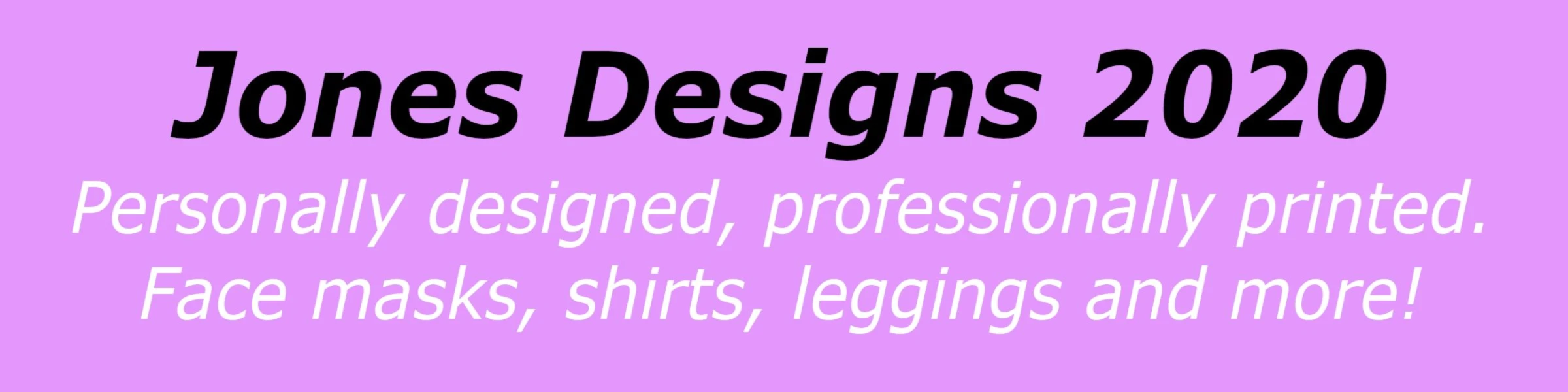 Banner image of JonesDesigns2020