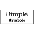 Simple - Symbole