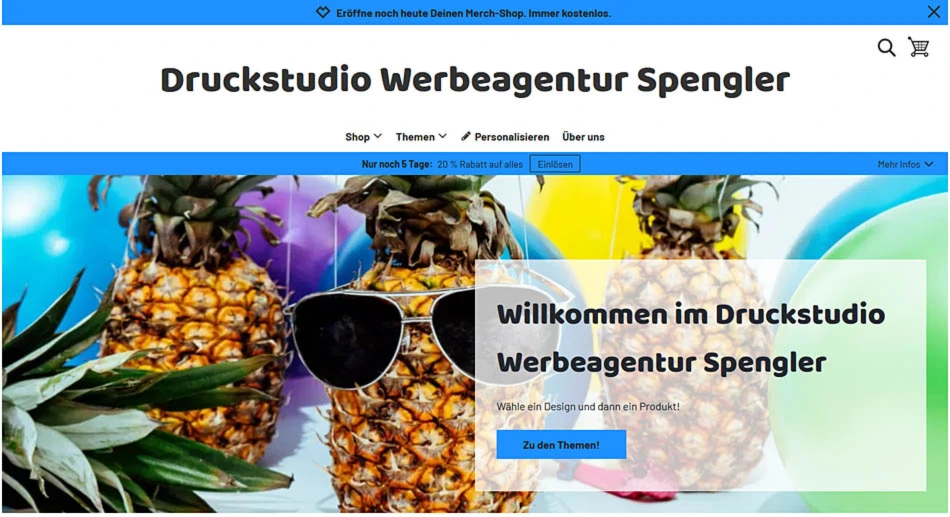 Bannerbild von Druckstudio Werbeagentur Spengler