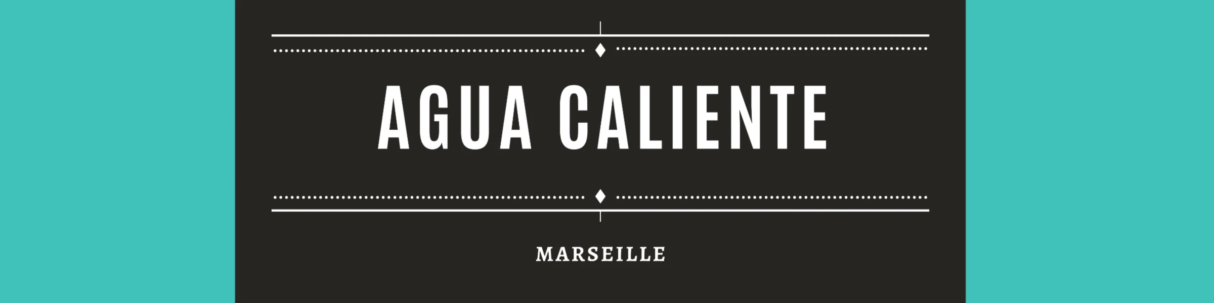 Bannière de agua caliente