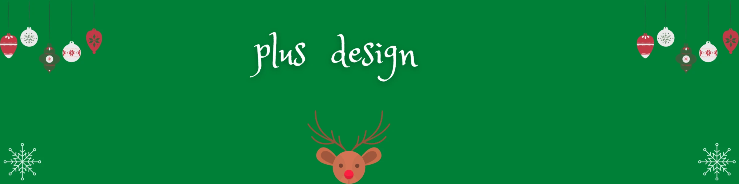 Bannière de plus design