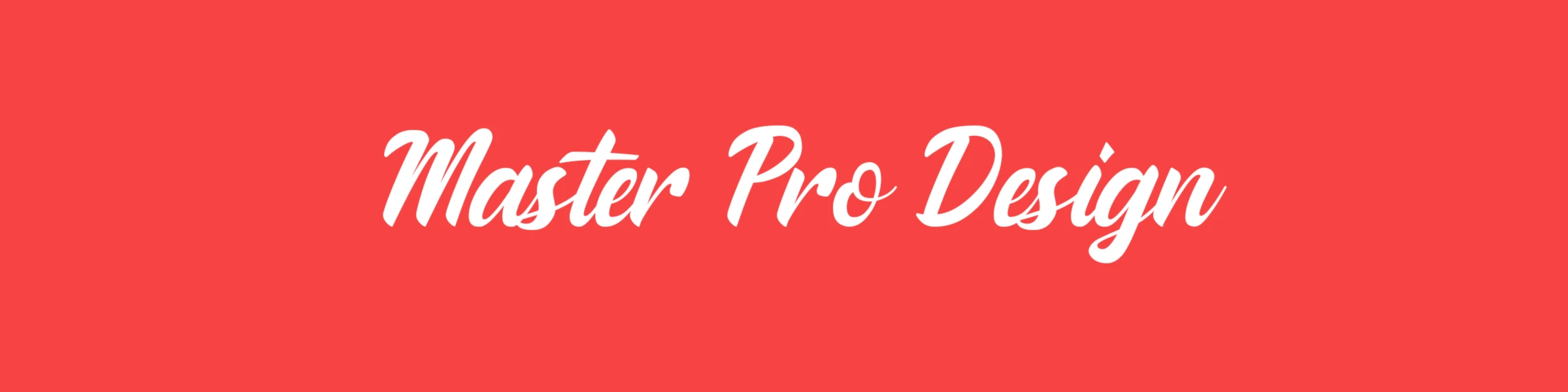 Bannière de MasterProDesign