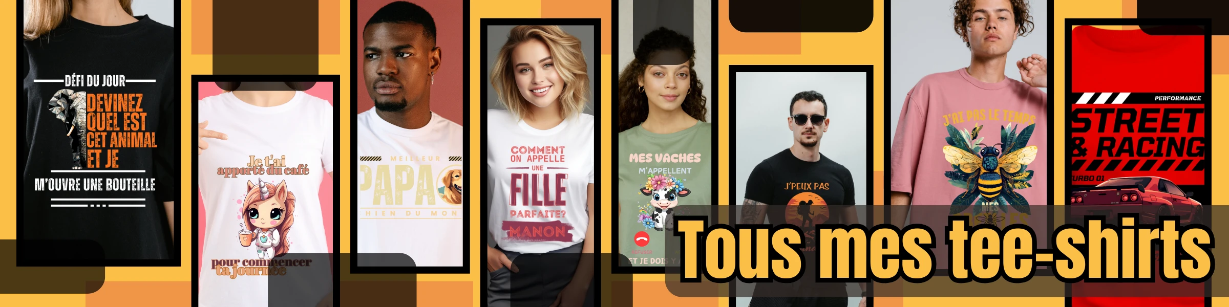 Bannière de Tous mes tee-shirts