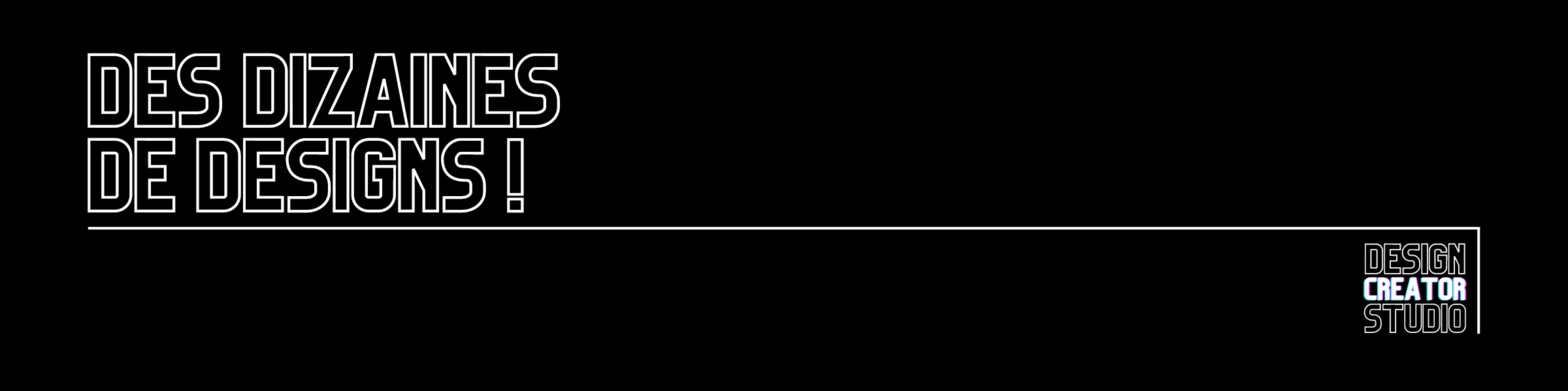 Bannière de Design Creator Studio