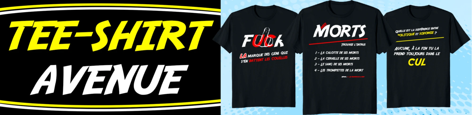 Bannière de Tee-shirt Avenue