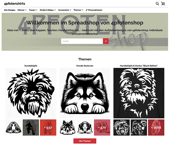 Bannière de 4pfoten-design