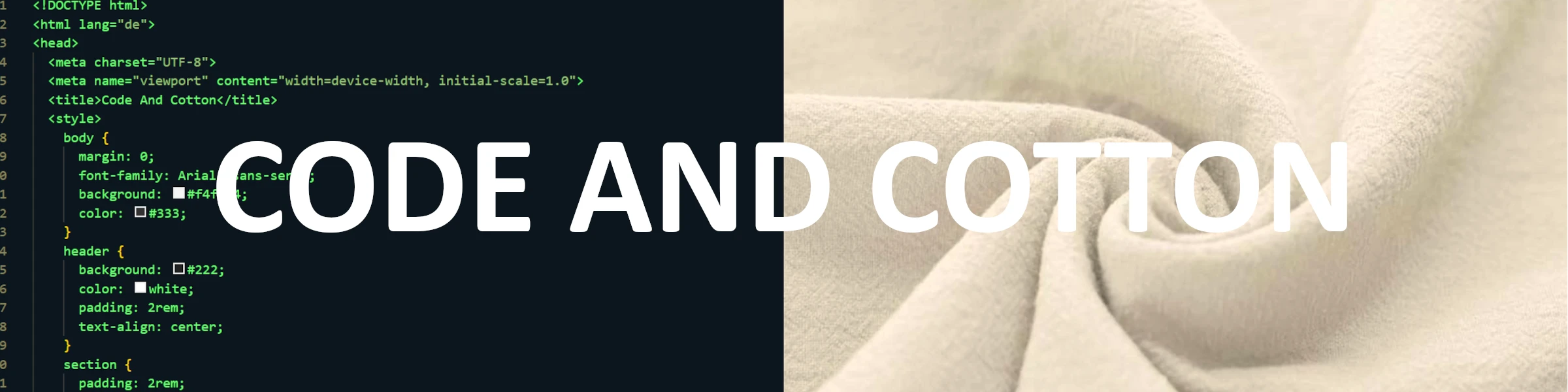 Bannerbild von Code And Cotton