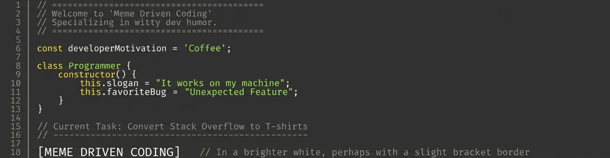 Banner image of Meme Driven Coding
