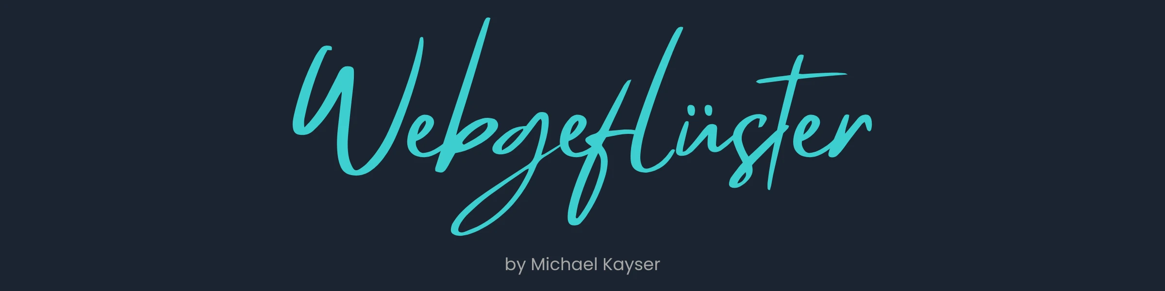 Banner image of Webgefluester