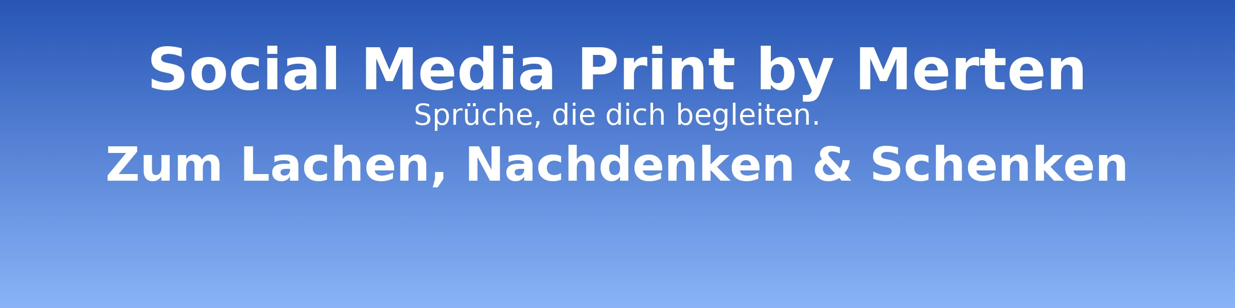Bannerbild von Social Media Print by Merten