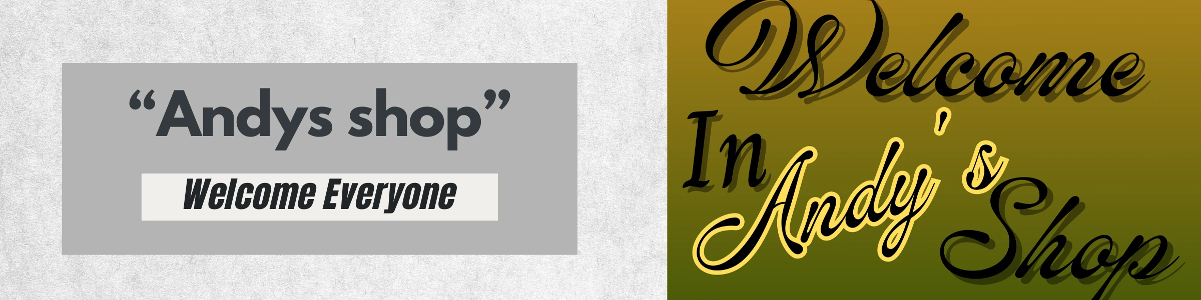 Banner image of Andys shop