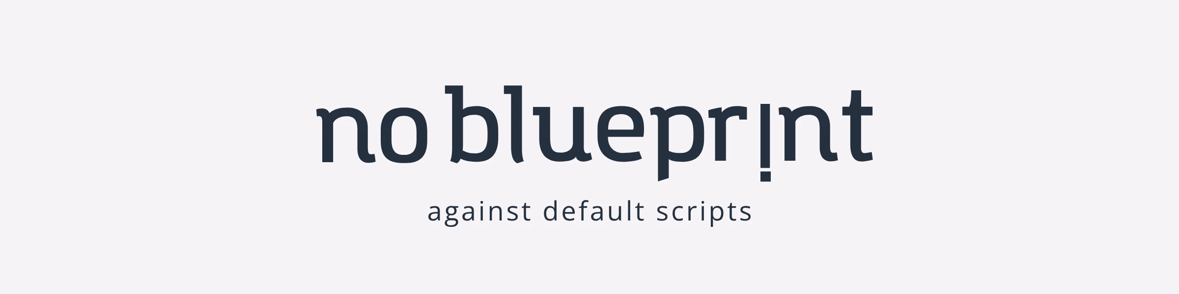 Banner image of no blueprint