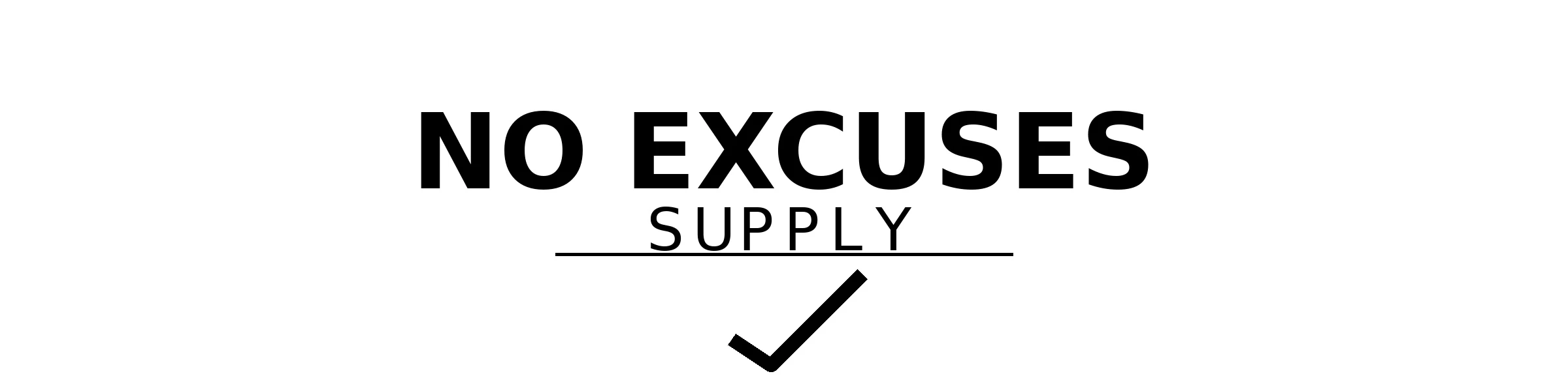Banner image of No Excuses Supply