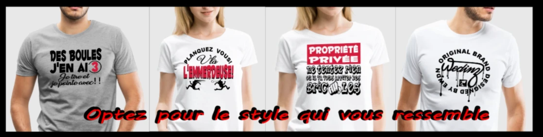 Bannière de HUMOUR SUR TEESHIRT