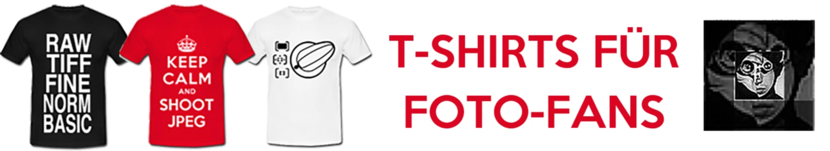 Bannière de foto-shirts